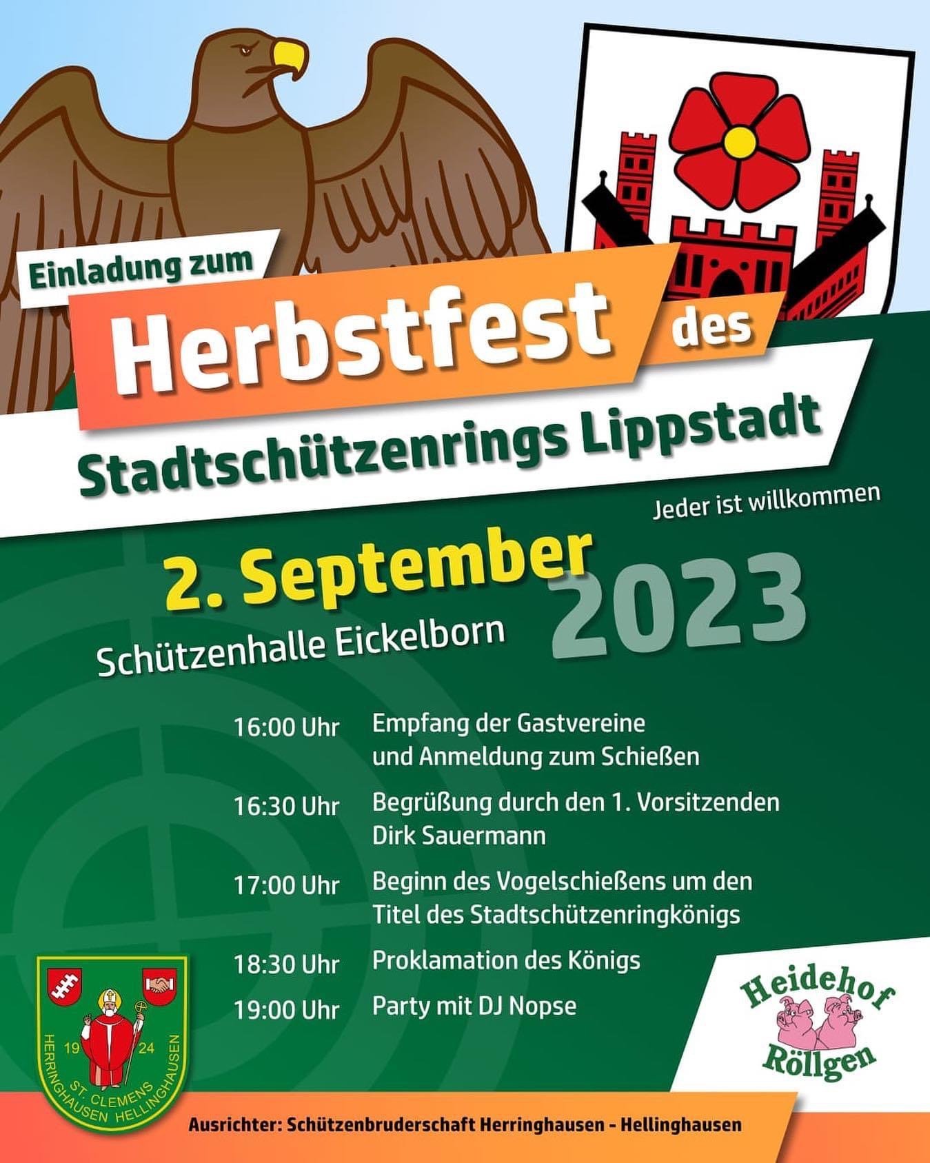 Mehr über den Artikel erfahren Herbstfest Stadtschützenring Lippstadt