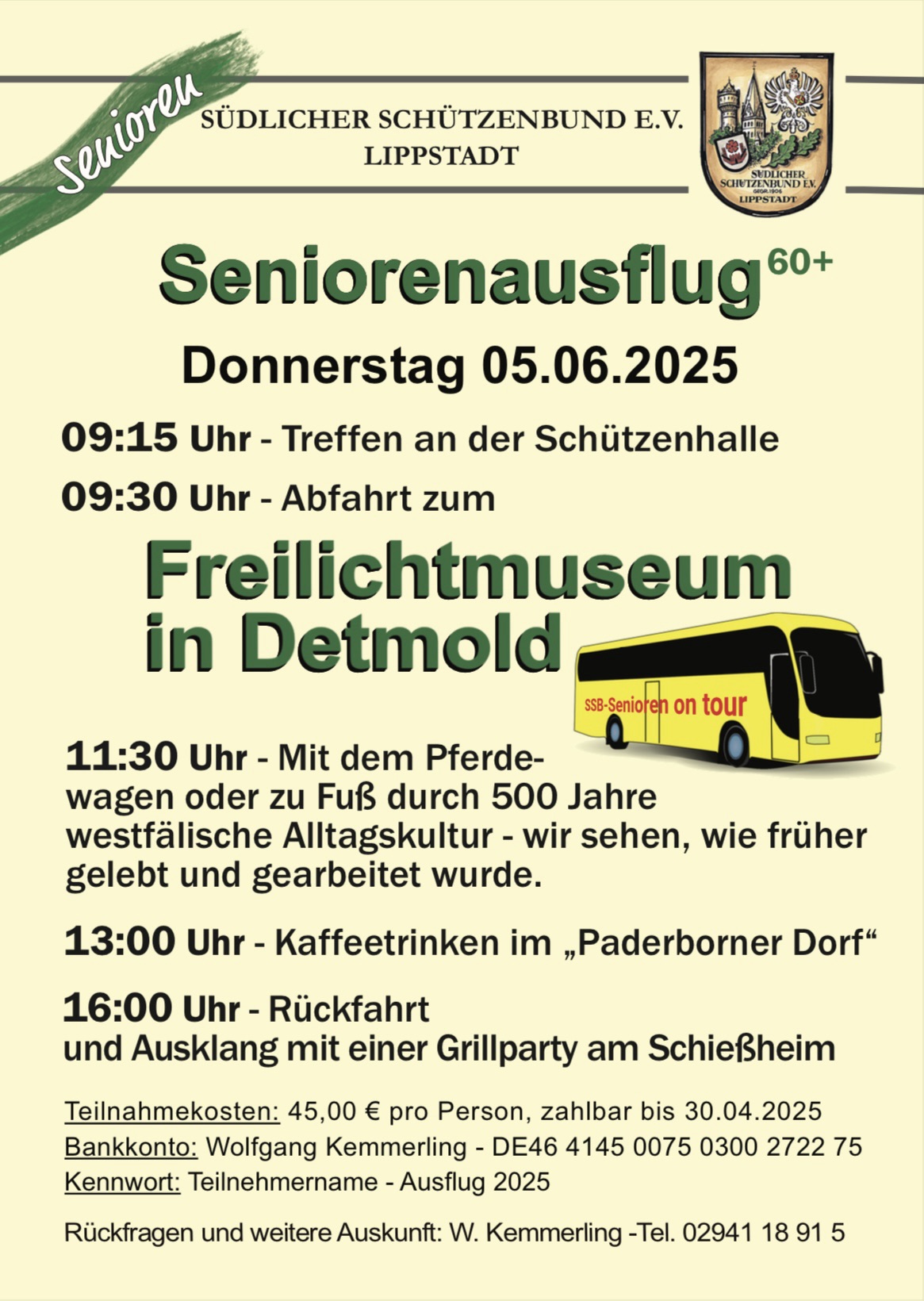 Mehr über den Artikel erfahren Seniorenausflug 2025